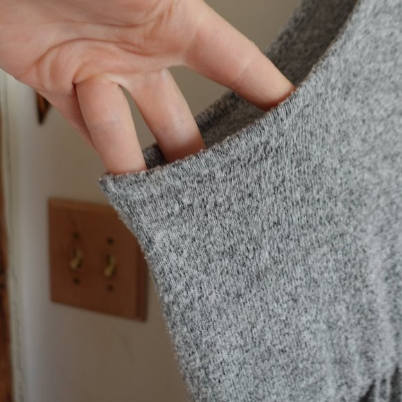 TORRID 3X SUPER SOFT PLUSH LIGHT GREY SURPLICE SKATER DRESS - Picture 4 of 12